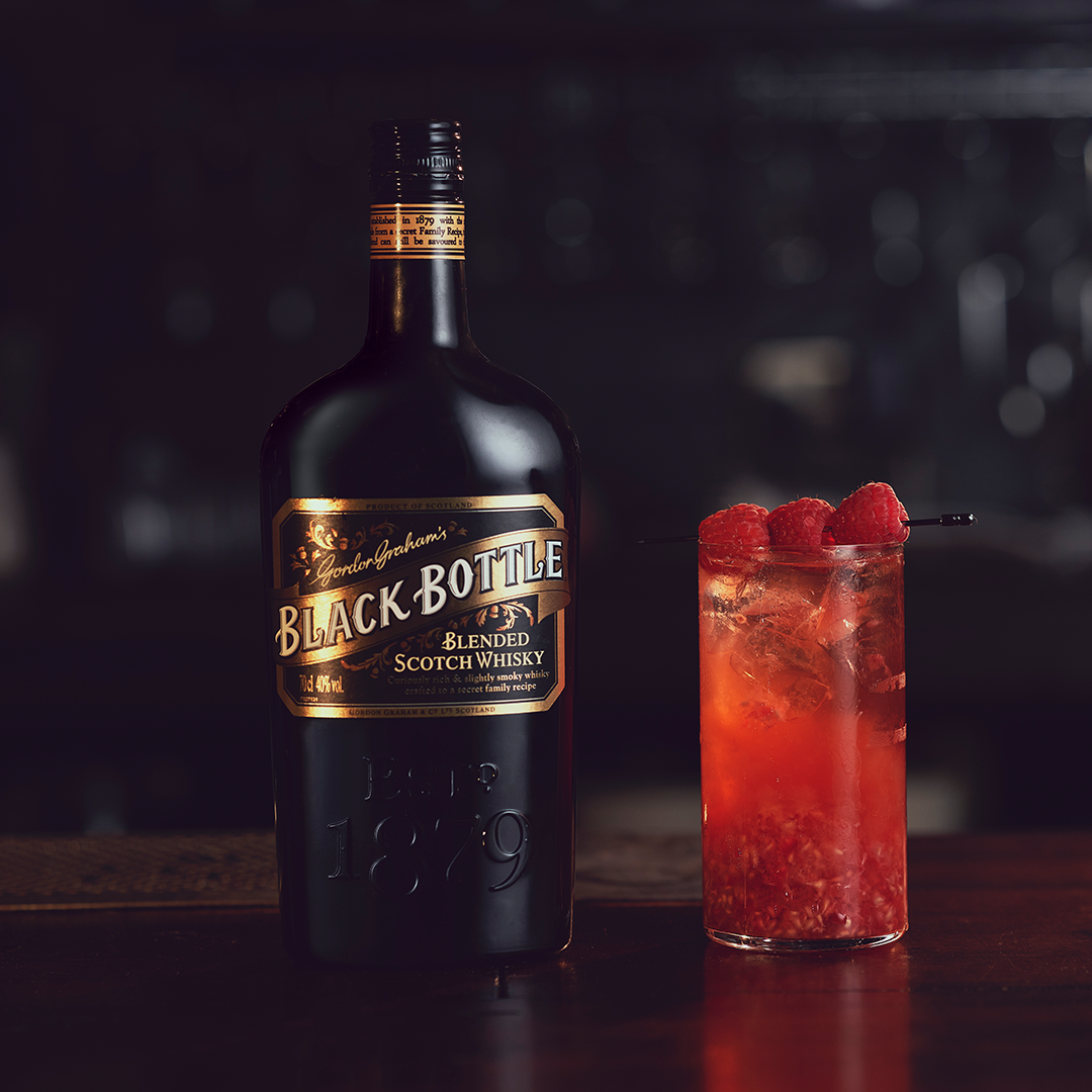Raspberry Collins – Black Bottle